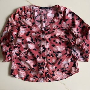 Obey Floral Button Up